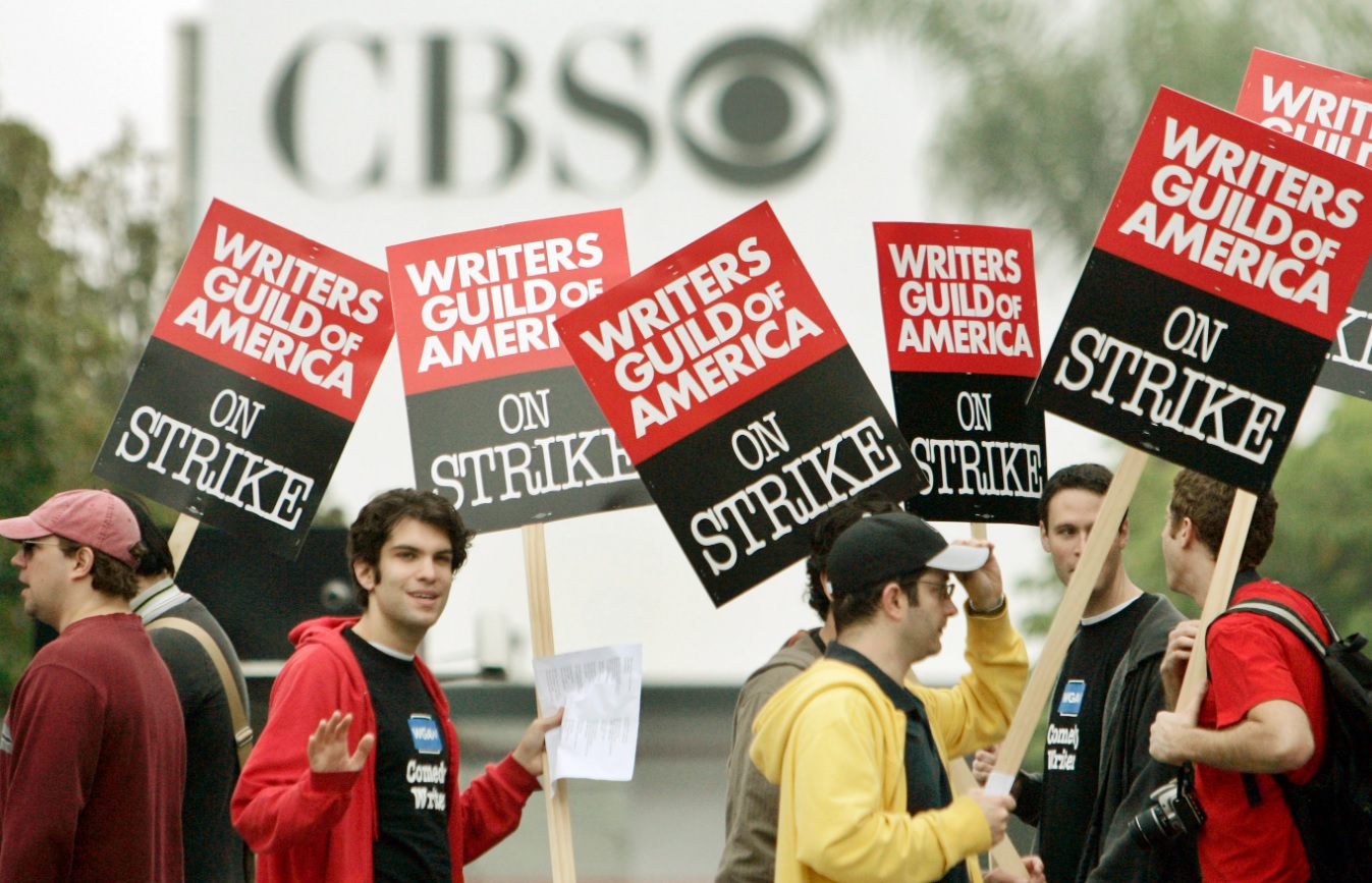 huelga del sindicato de escritores estados unidos