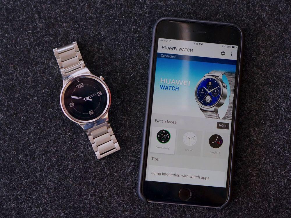 El Huawei watch, uno de los primeros Android Wear compatibles