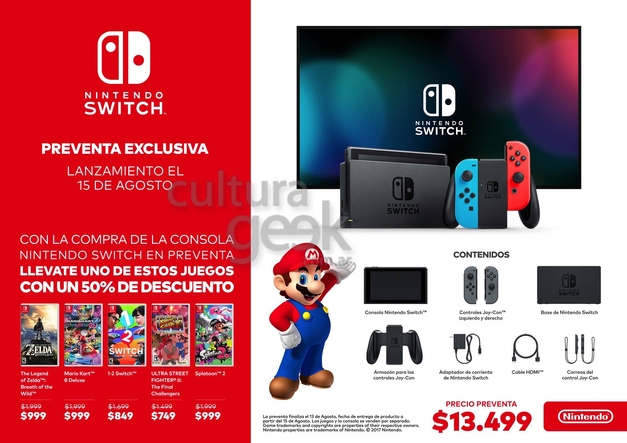 Nintendo Eshop llegará próximamente a Nintendo Switch en Argentina