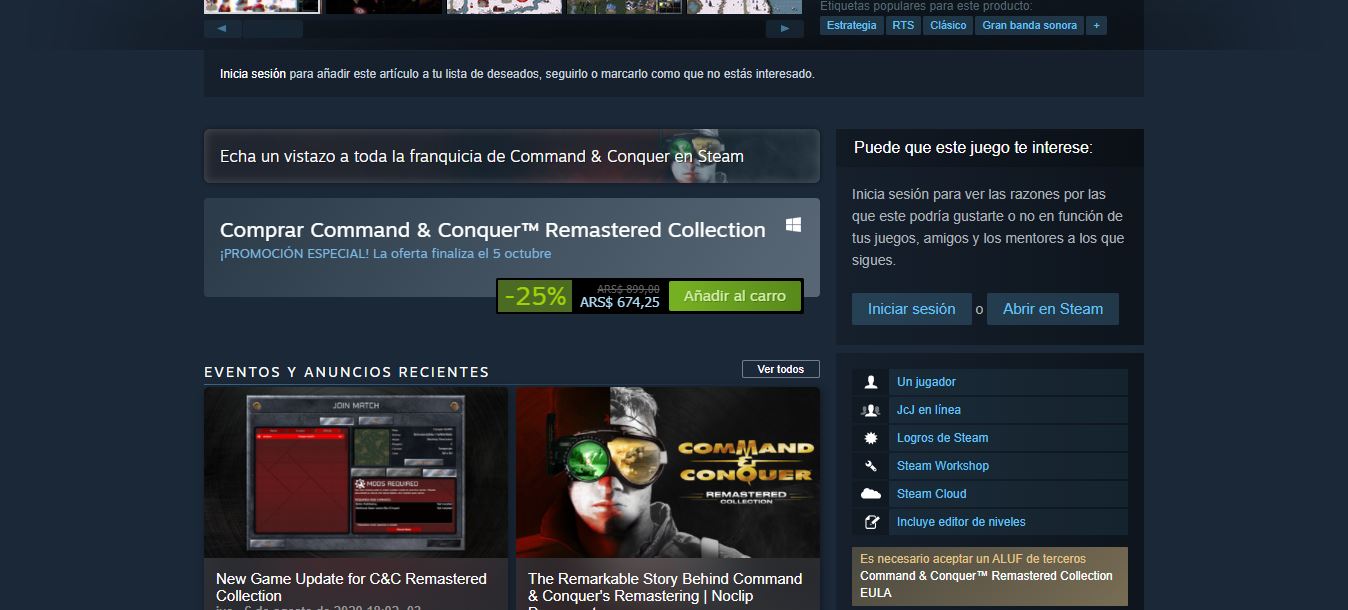 Un Script permite conocer el Precio Final (incluyendo impuestos) de los  Juegos en la Tienda Argentina de Steam