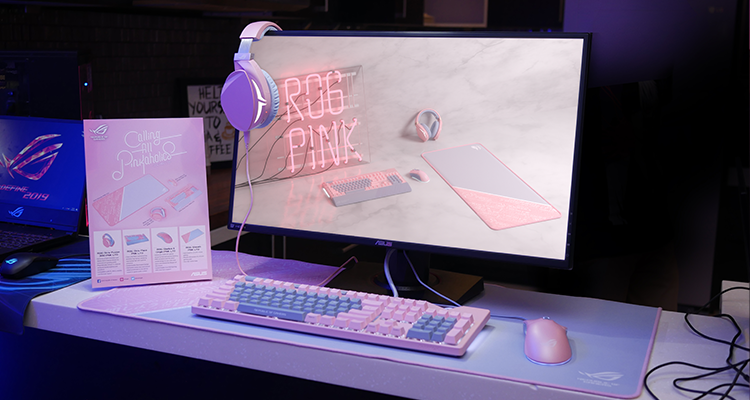 Querés un mouse, teclado y pad XXL totalmente Dónde como conseguir el kit pink de ASUS ROG - Cultura Geek