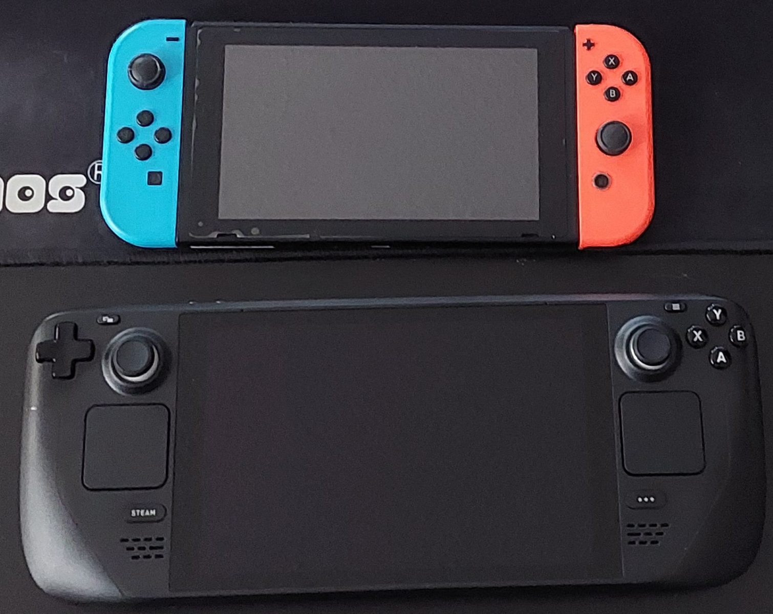 Comparacion de una Nintendo Switch Deck