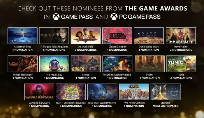 Game Awards Game Pass