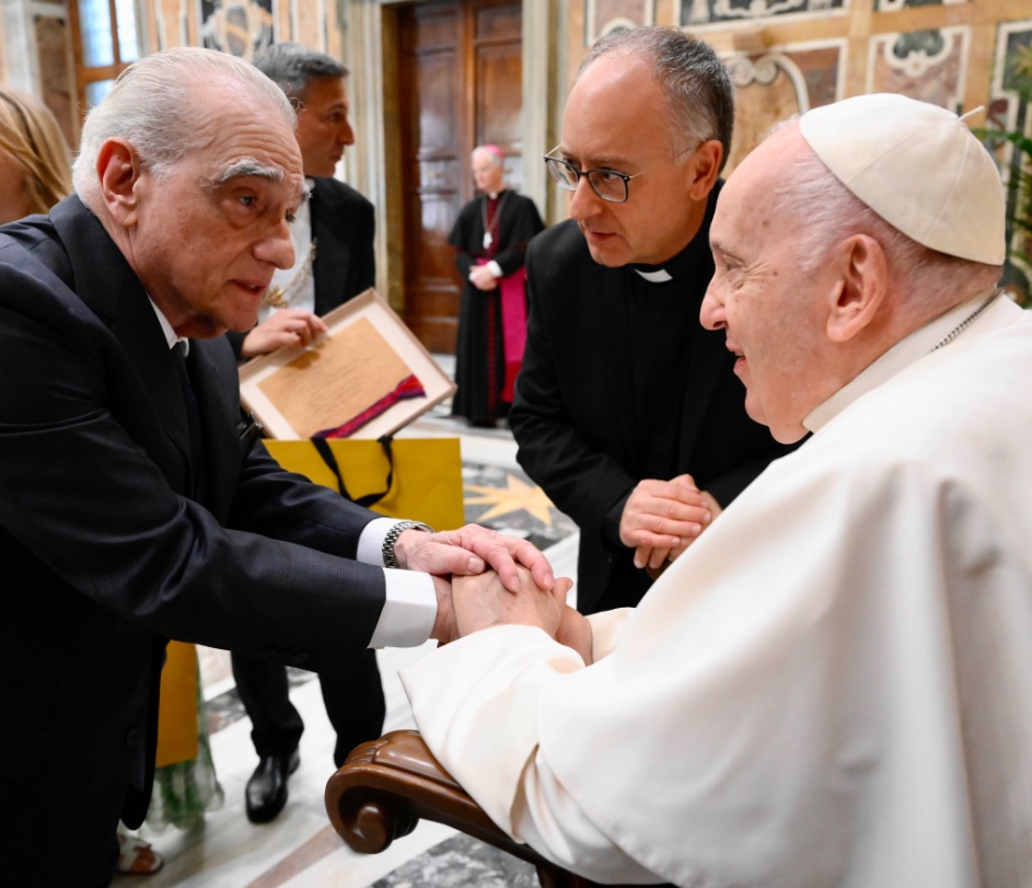Martin Scorsese y el Papa Francisco