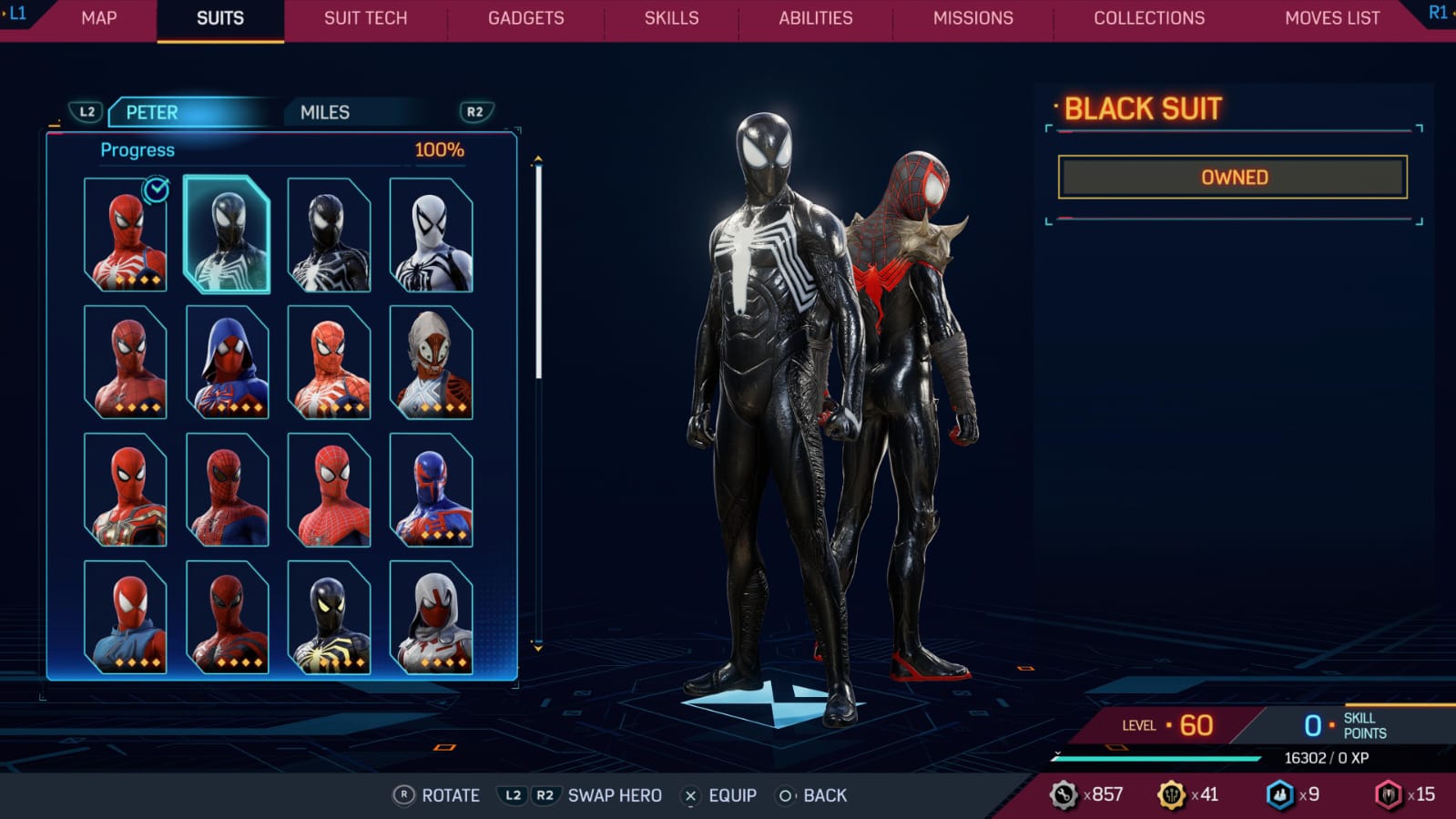 trajes Spider-Man 2