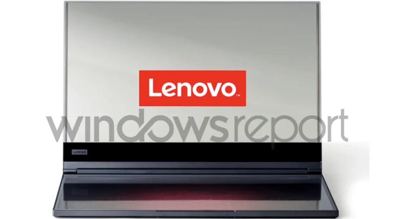 Lenovo portátil transparente