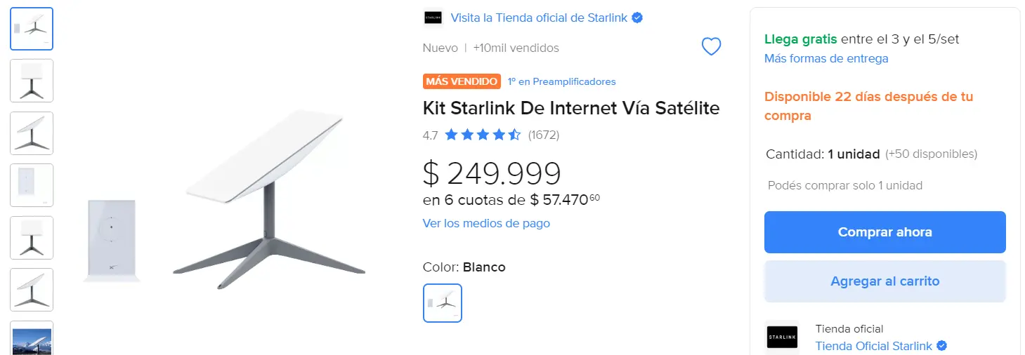 Starlink mercado pago