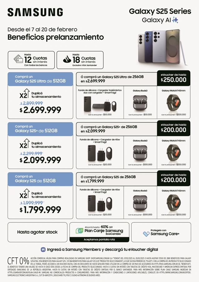 Samsung Galaxy S25 beneficios prelanzamiento