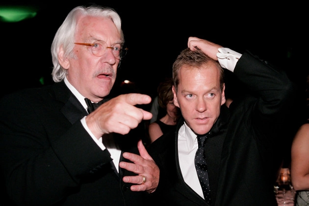 Kiefer y Donald Sutherland - famosos