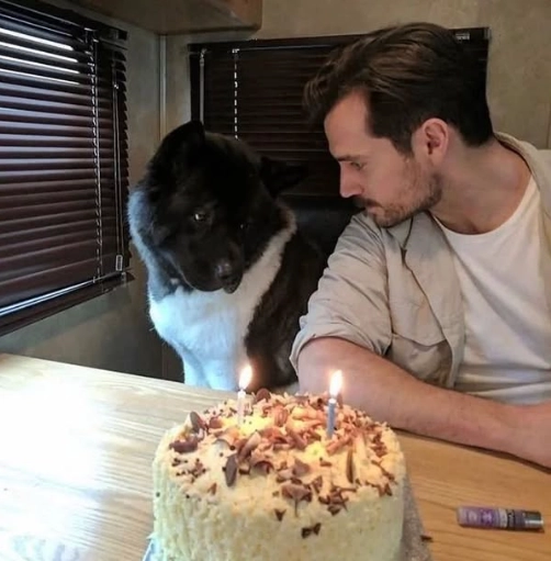 Henry Cavill y su perro Kal