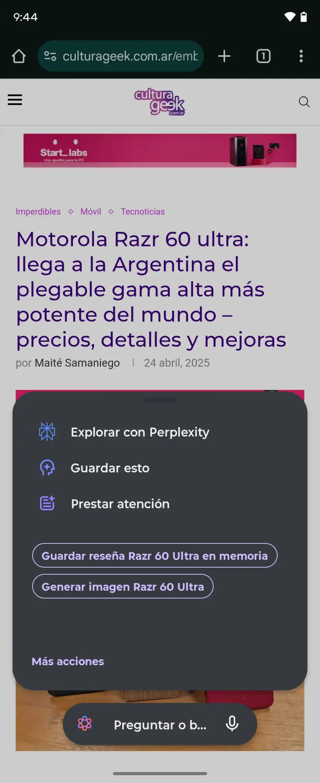 Motorola Razr 60 Ultra