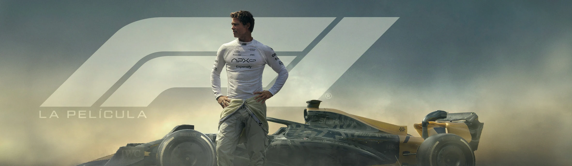 Escena de F1, la película de Apple protagonizada por Brad Pitt