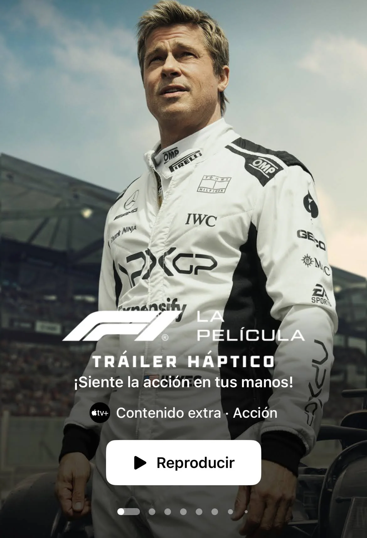 tráiler háptico F1 La Película