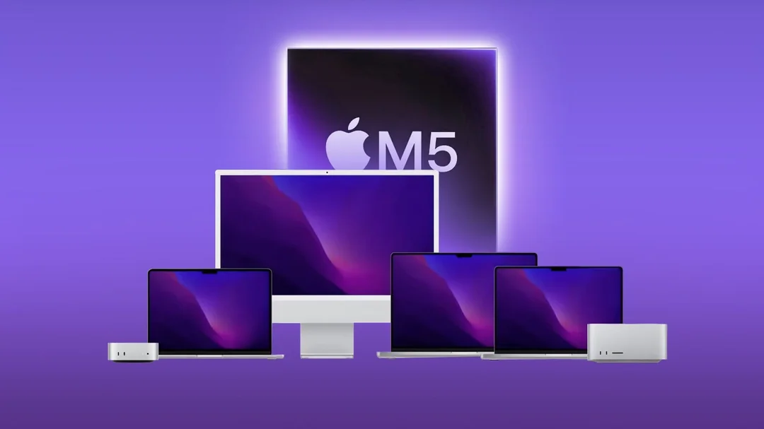 El chip M5 de Apple Silicon junto a la línea de computadoras Mac