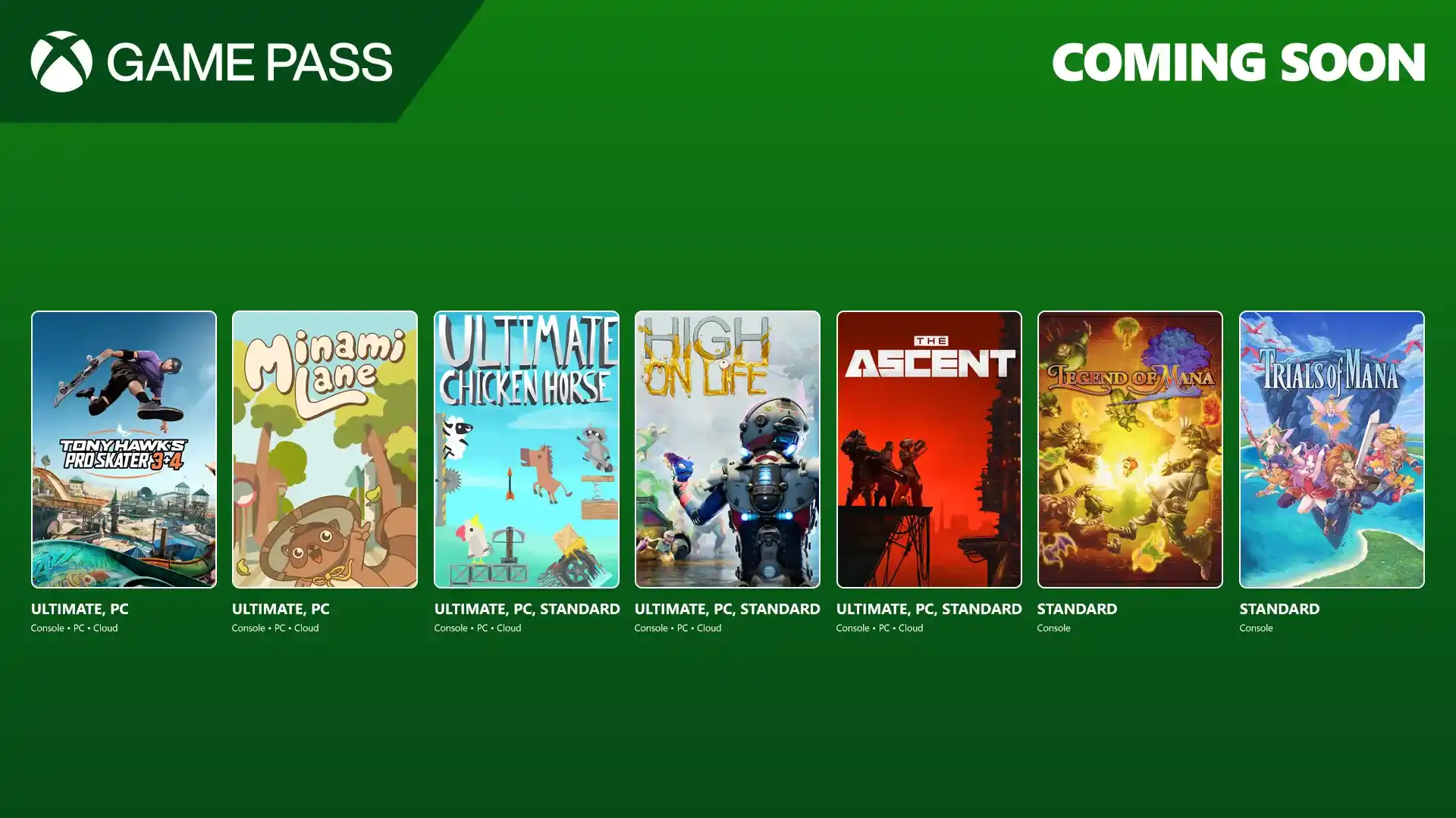 Xbox Game Pass Julio