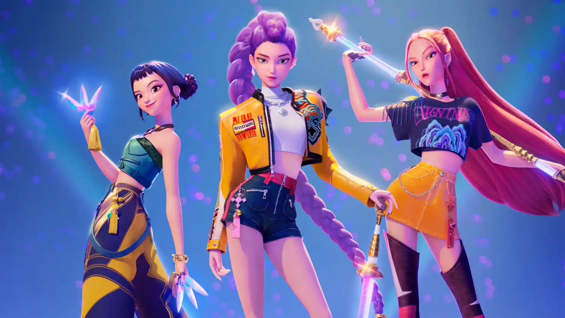 Zoey, Rumi y Mira, las protagonistas de Las Guerreras K-pop