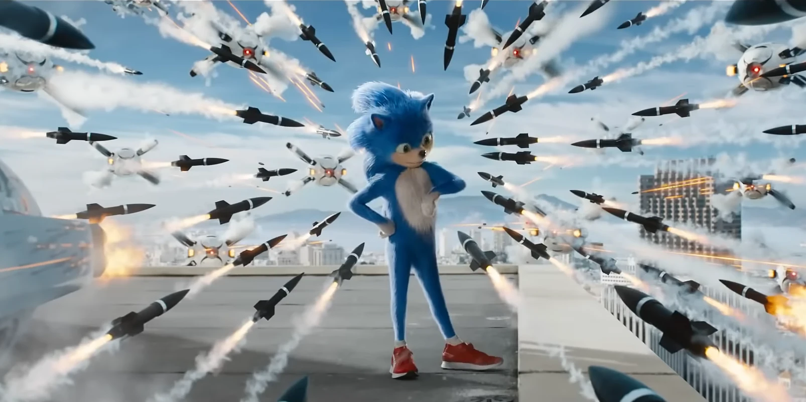 película Sonic diseño