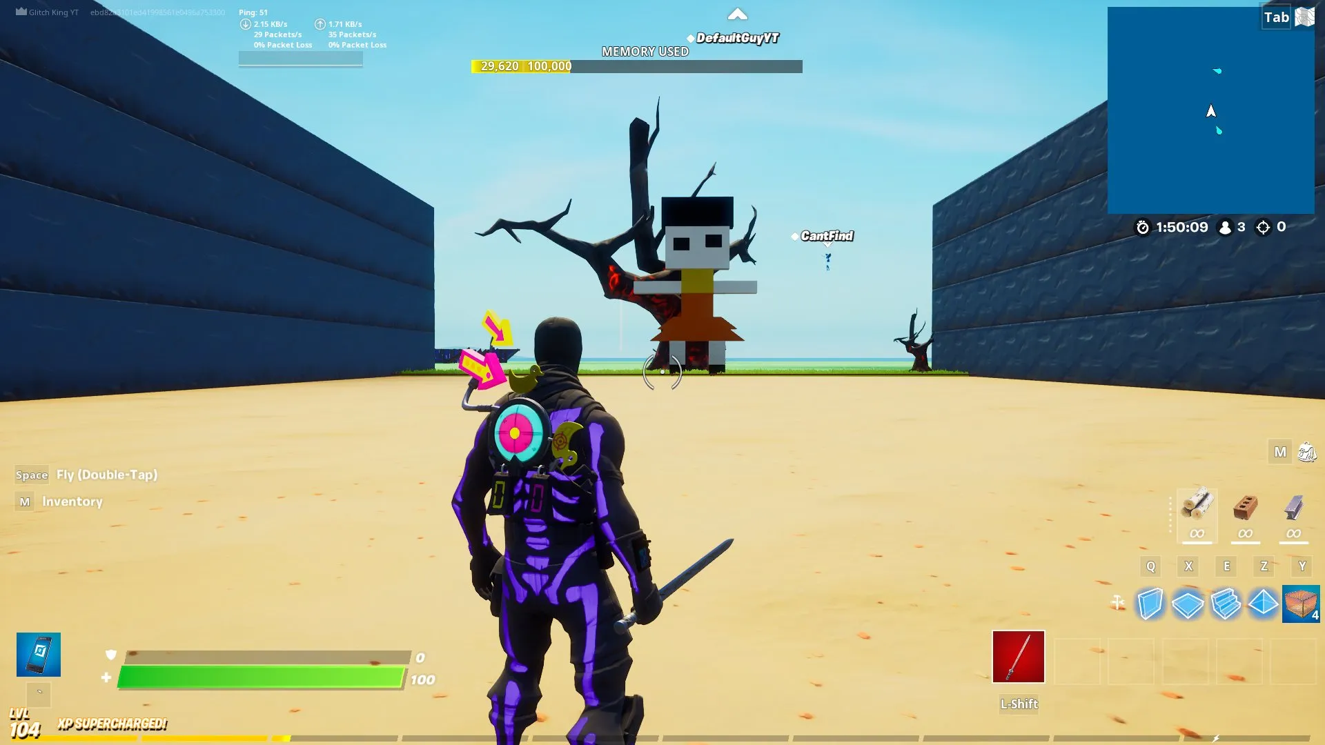 El juego del calamar Fortnite