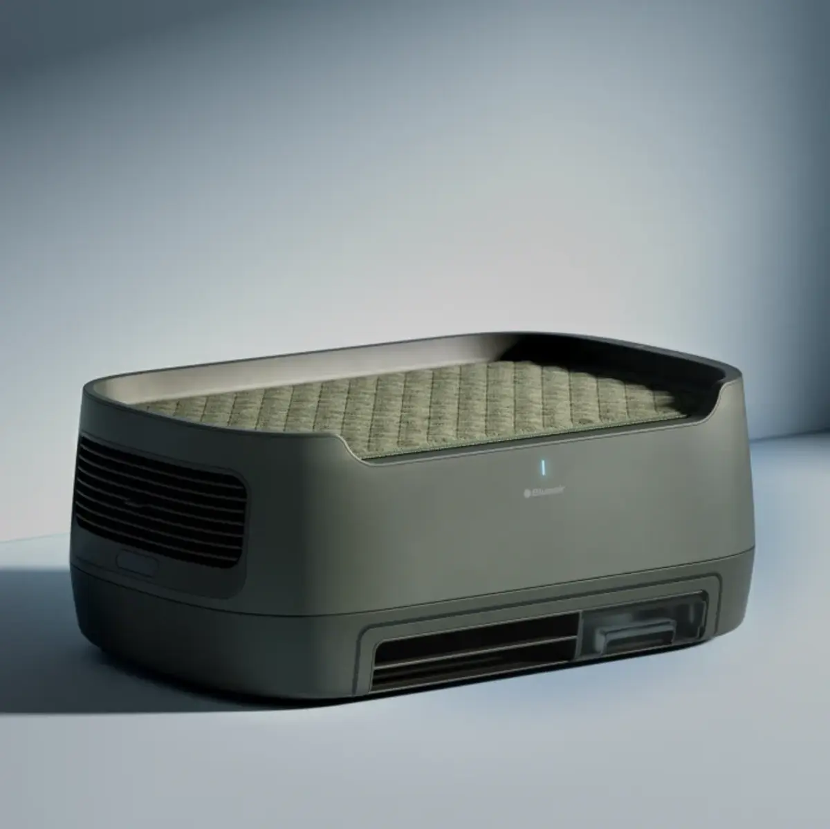 purificador de aire y cama para mascotas