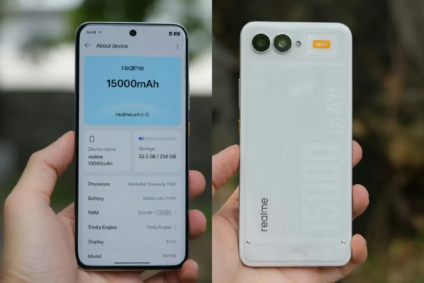 realme batería