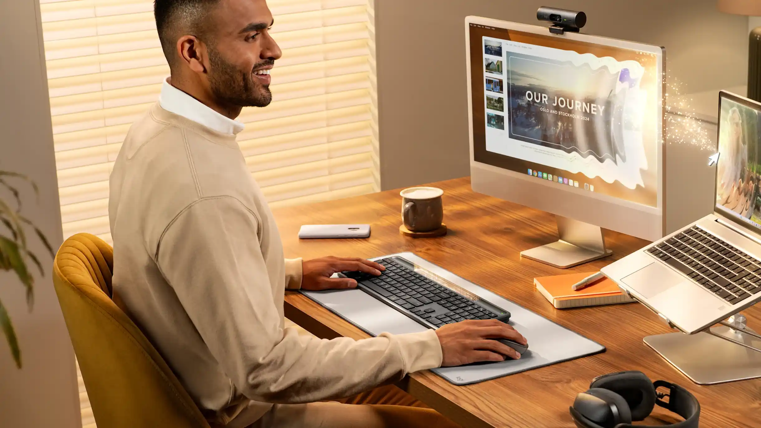 Logitech teclado carga luz