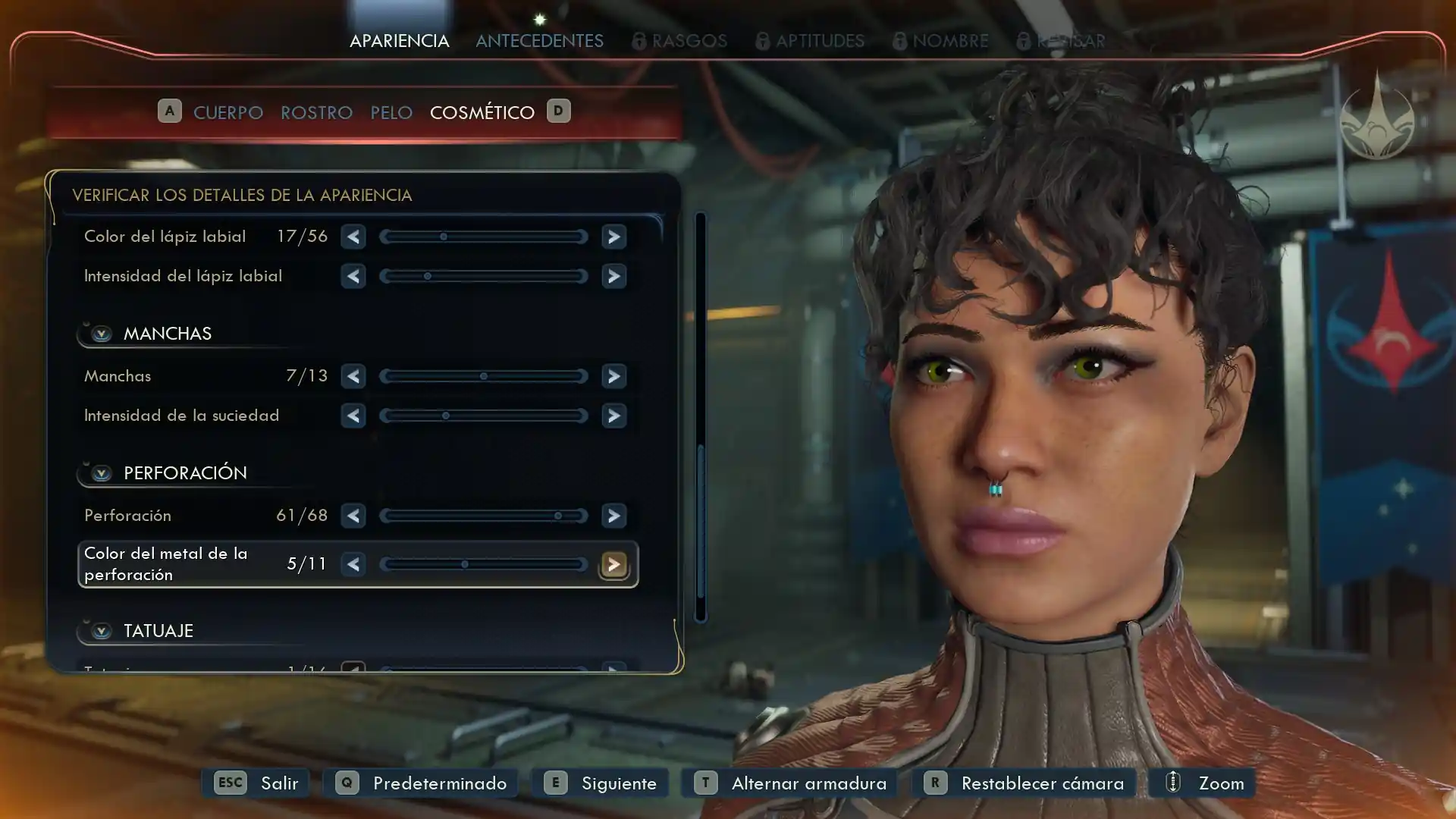 The Outer Worlds 2 editor de personajes del juego.