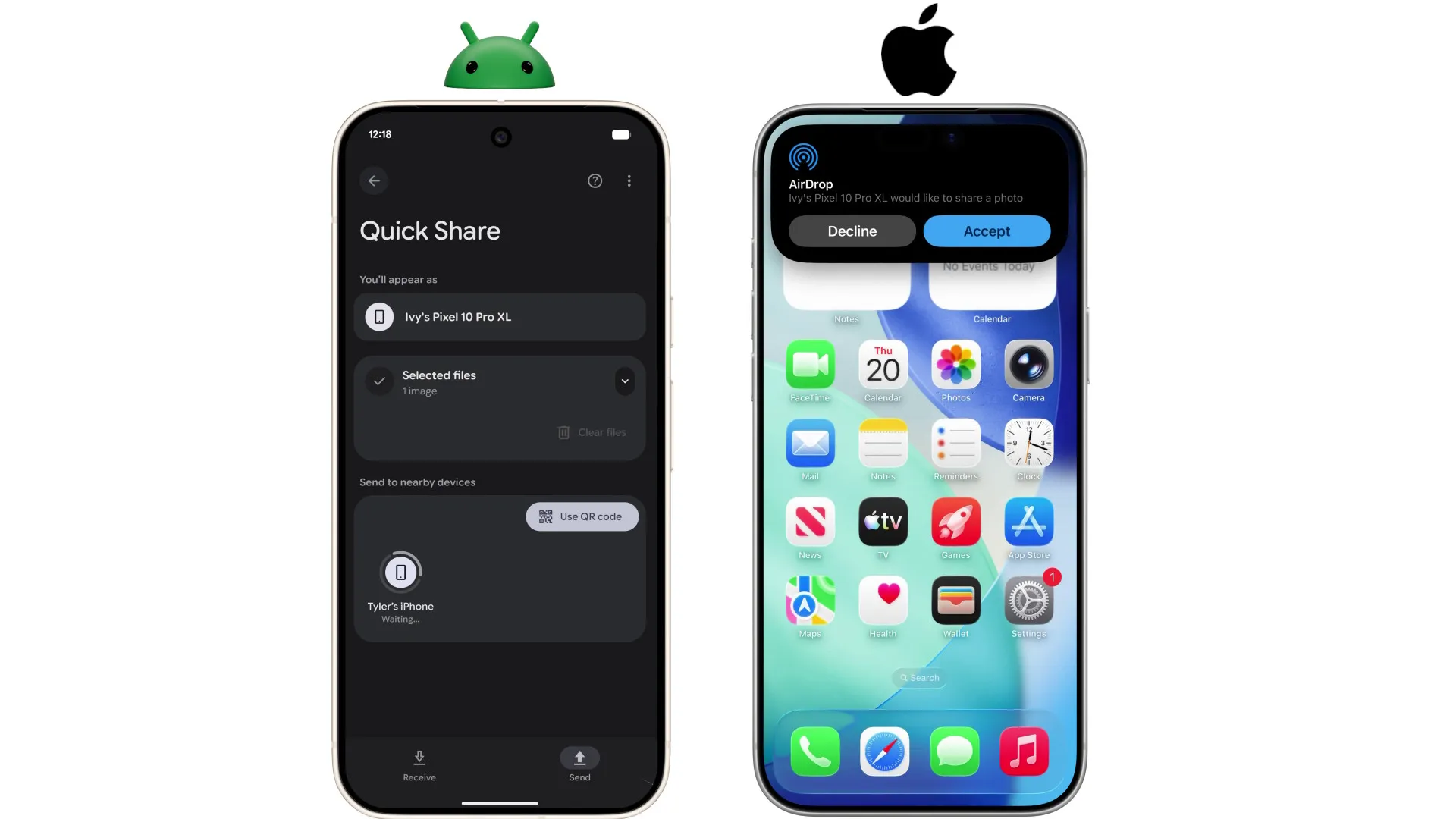 AirDrop llega a Motorola vía Quick Share para compartir archivos entre Android e iPhone