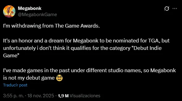 Megabonk game awards