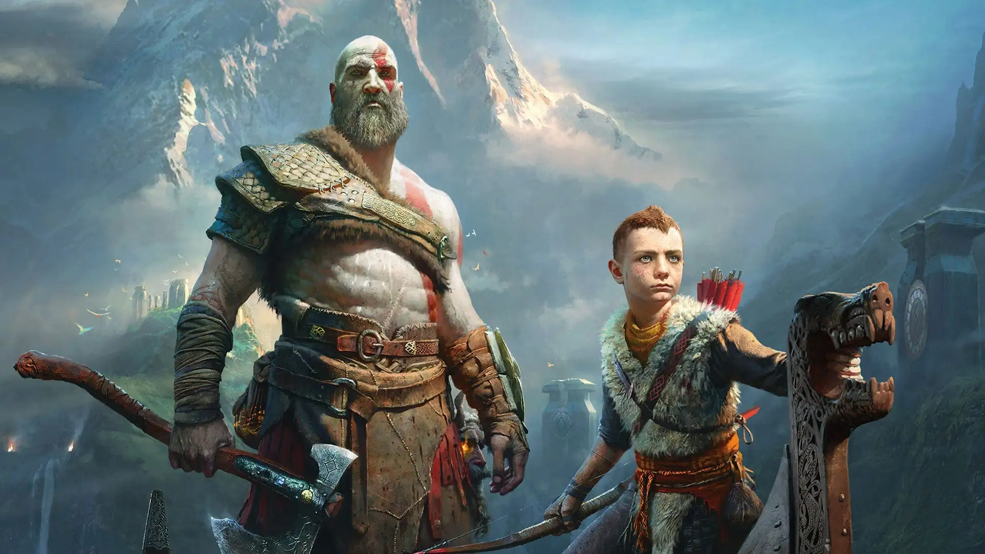 Gof of War Kratos Atreus
