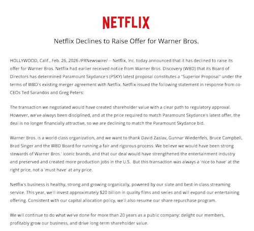 netflix paramount