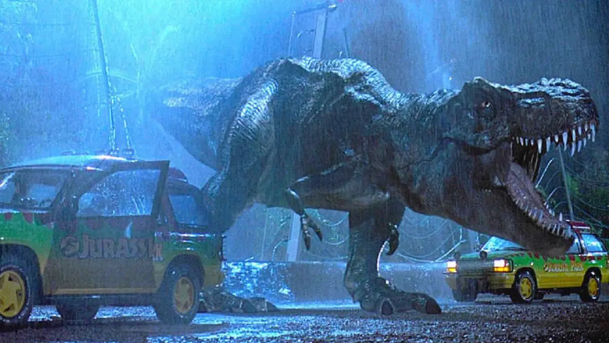 T-Rex Jurassic Park estudio