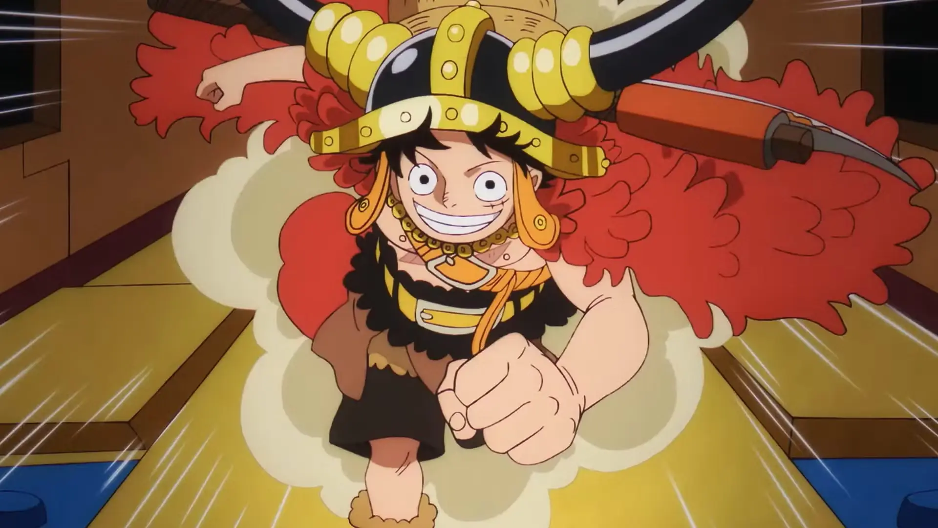 Monkey D. Luffy con ropa de Elbaf, arco que volverá en el anime en 2027