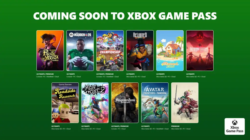 “Xbox Game Pass febrero 2026 Wave 1: lista de juegos confirmados”
