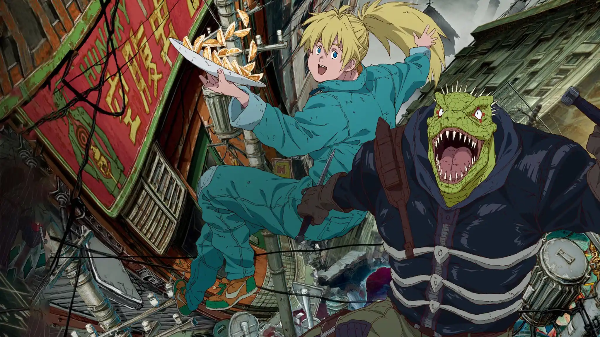 Dorohedoro Nikkaido y Caiman