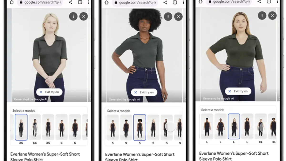 Google Pruébalo ropa función