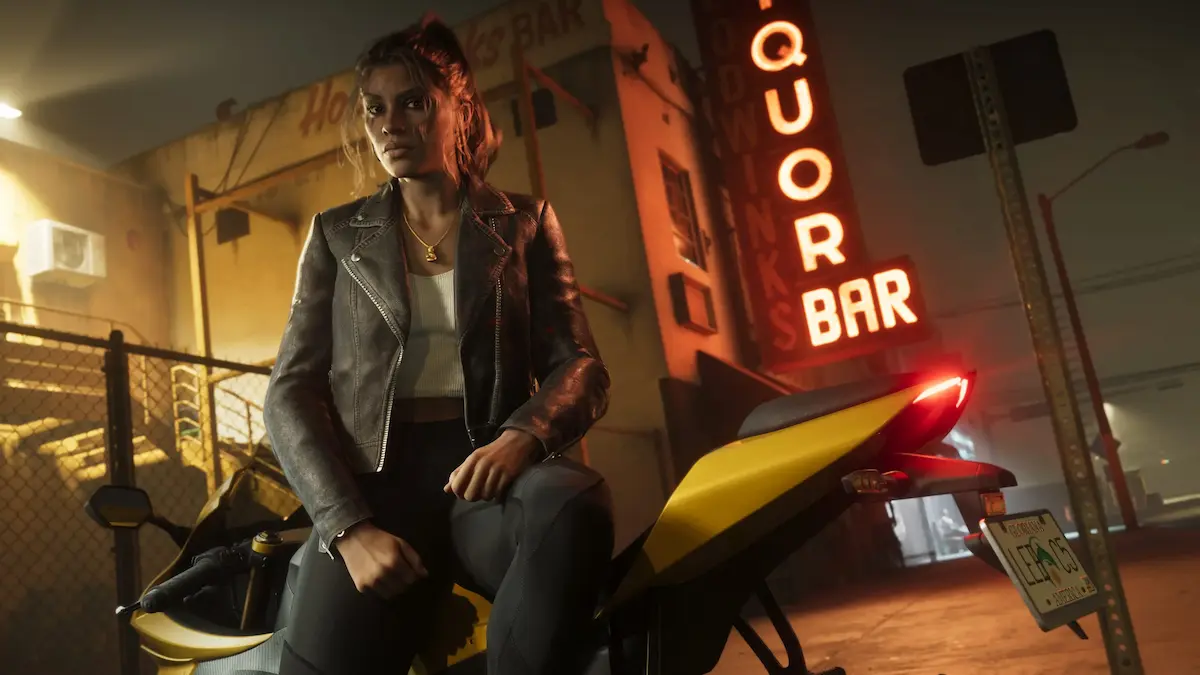 Lucía, una de los protagonistas de GTA 6, en una escena del juego de Rockstar Games