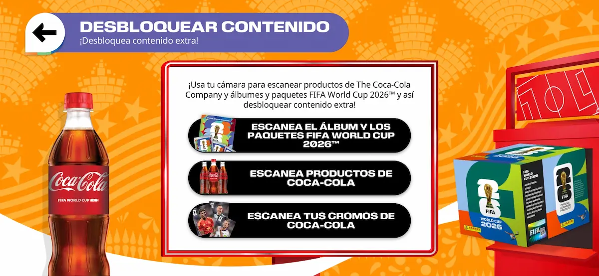 Pantalla de escaneo con cámara en la app FIFA Panini Collection