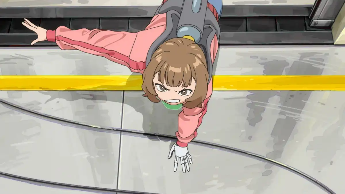 Escena del tráiler de LONA, el anime de ciencia ficción de WIT Studio