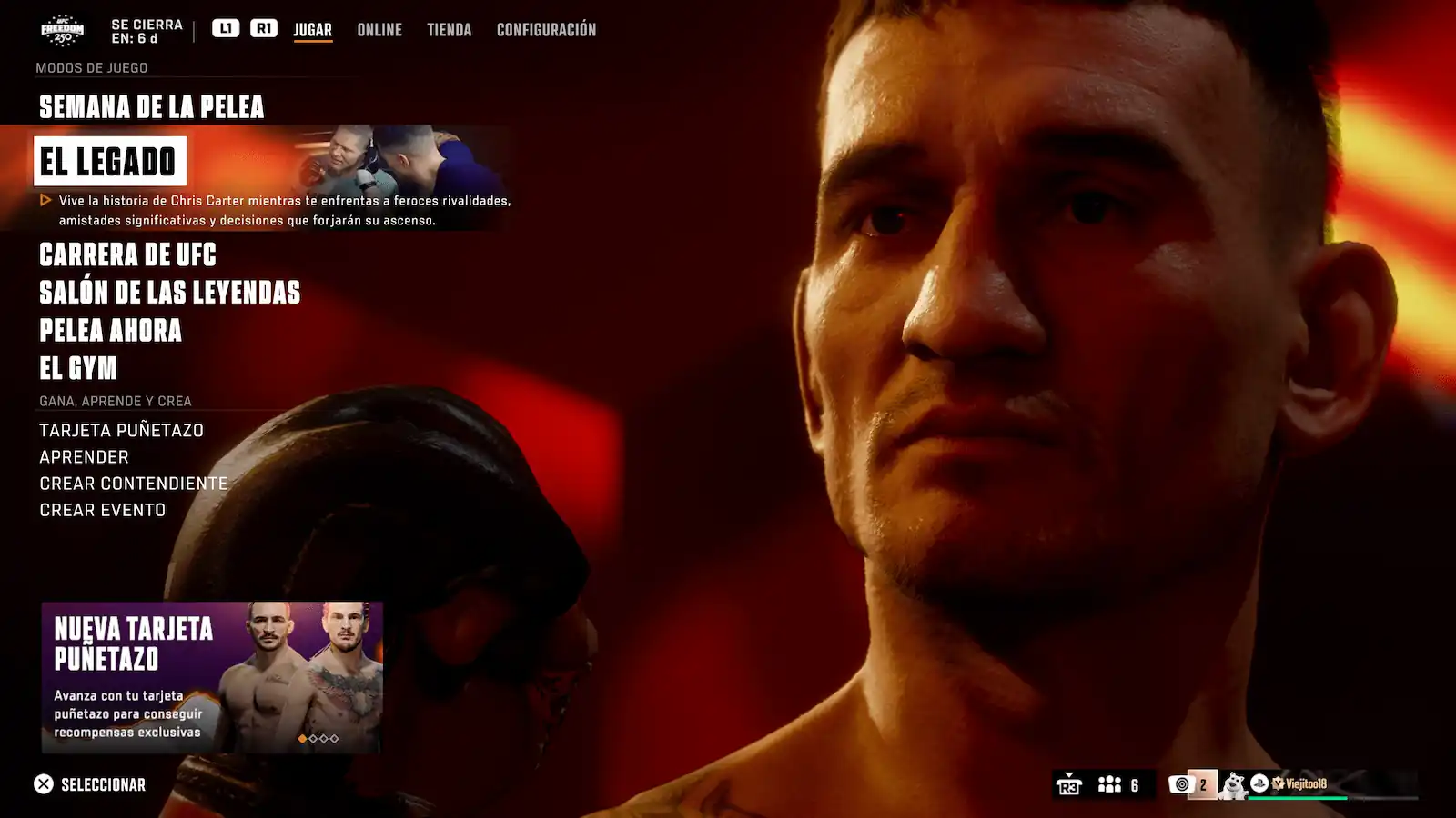 Modo Hall of Legends en EA Sports UFC 6
