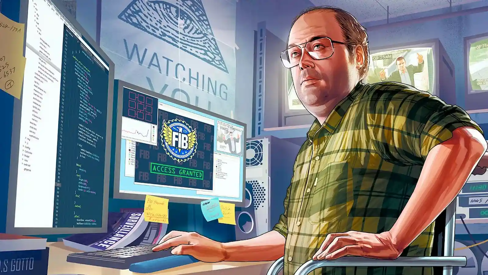 GTA V con hacker en el juego, ilustra estafas disfrazadas de GTA 6