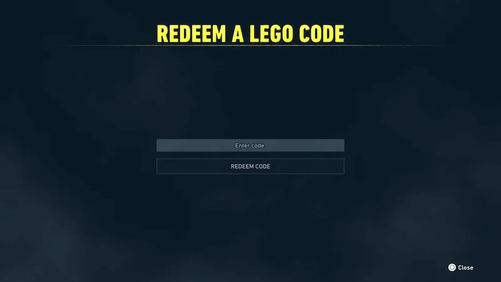 LEGO BATMAN CODES