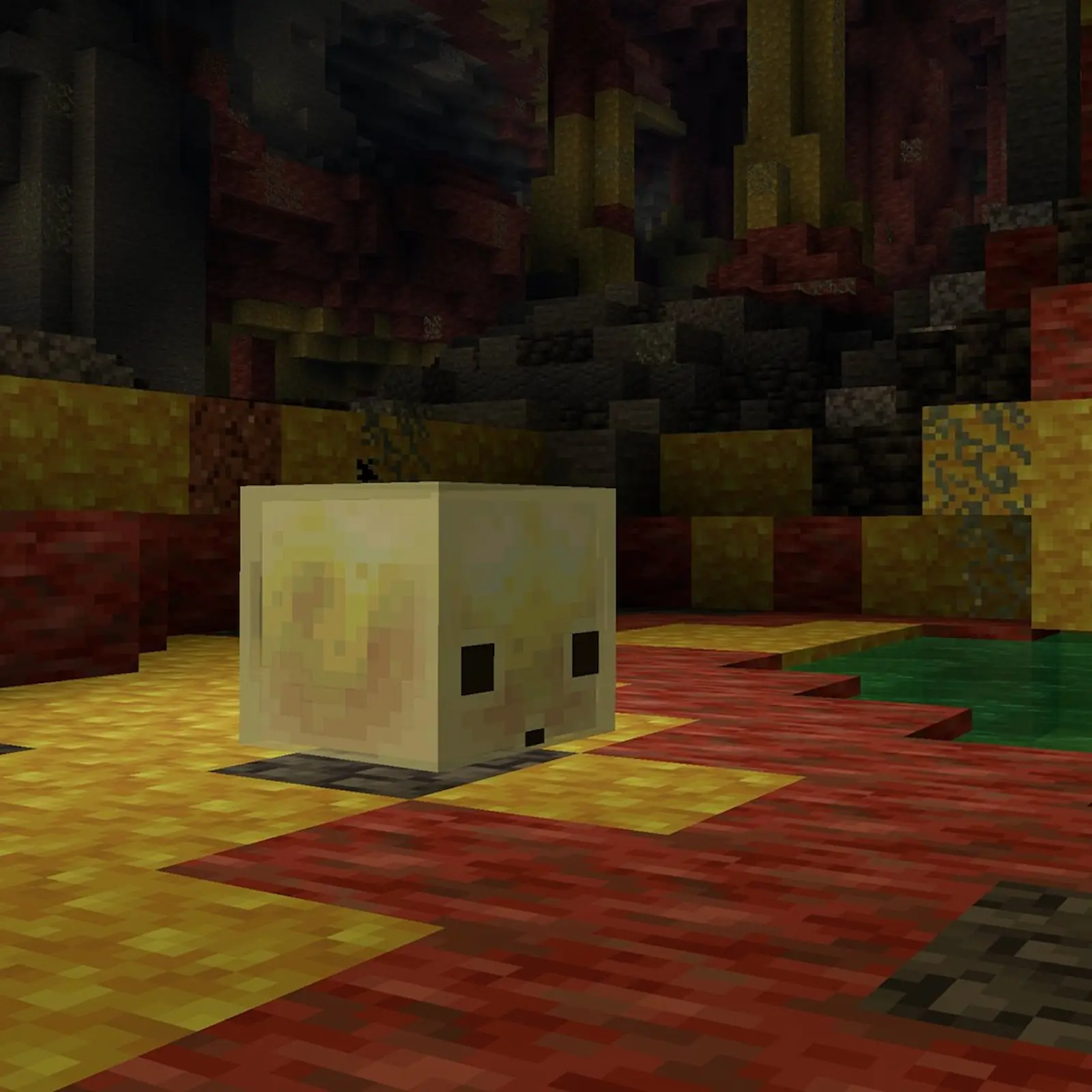 Bloque de azufre en Minecraft