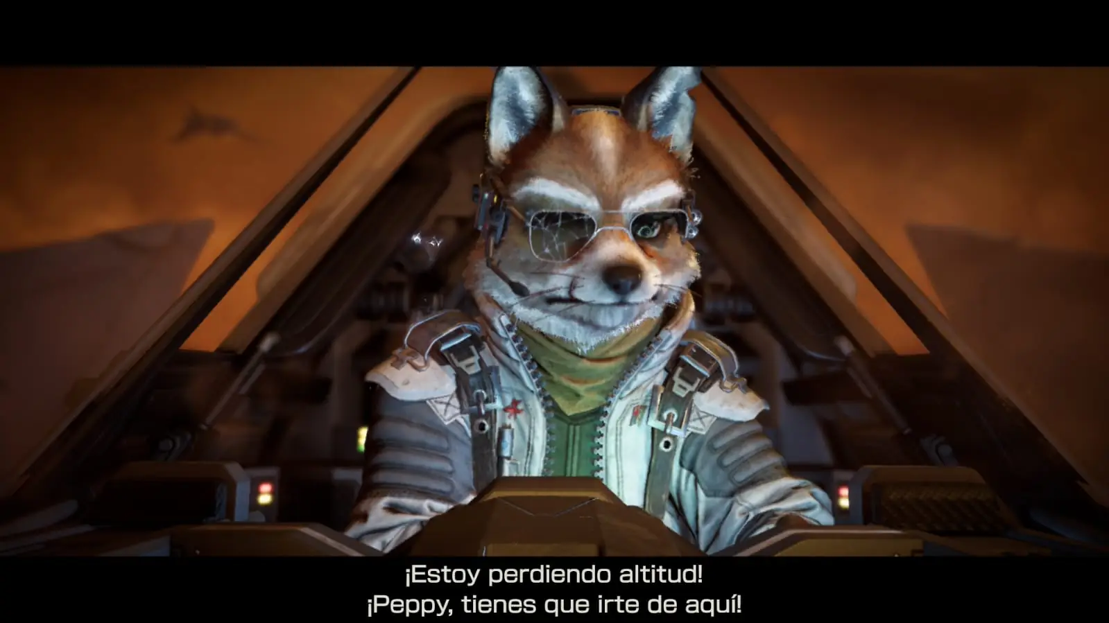 Escena de Star Fox con doblaje latino en Switch 2