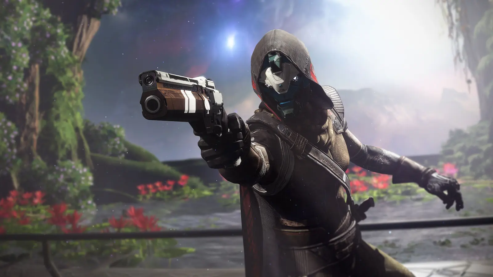 Un Cazador de Destiny 2 apunta con un cañón de mano, el juego que va a recuperar su contenido borrado