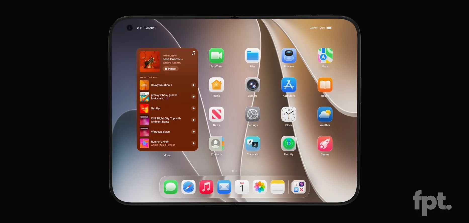 Filtración del diseño del iPhone plegable de Apple
