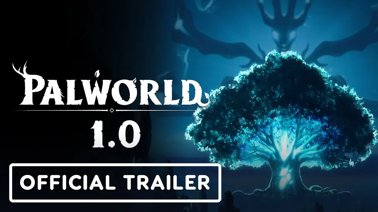 Palworld 1.0, tráiler cinemático del Árbol del Mundo, lanzamiento 10 de julio de 2026