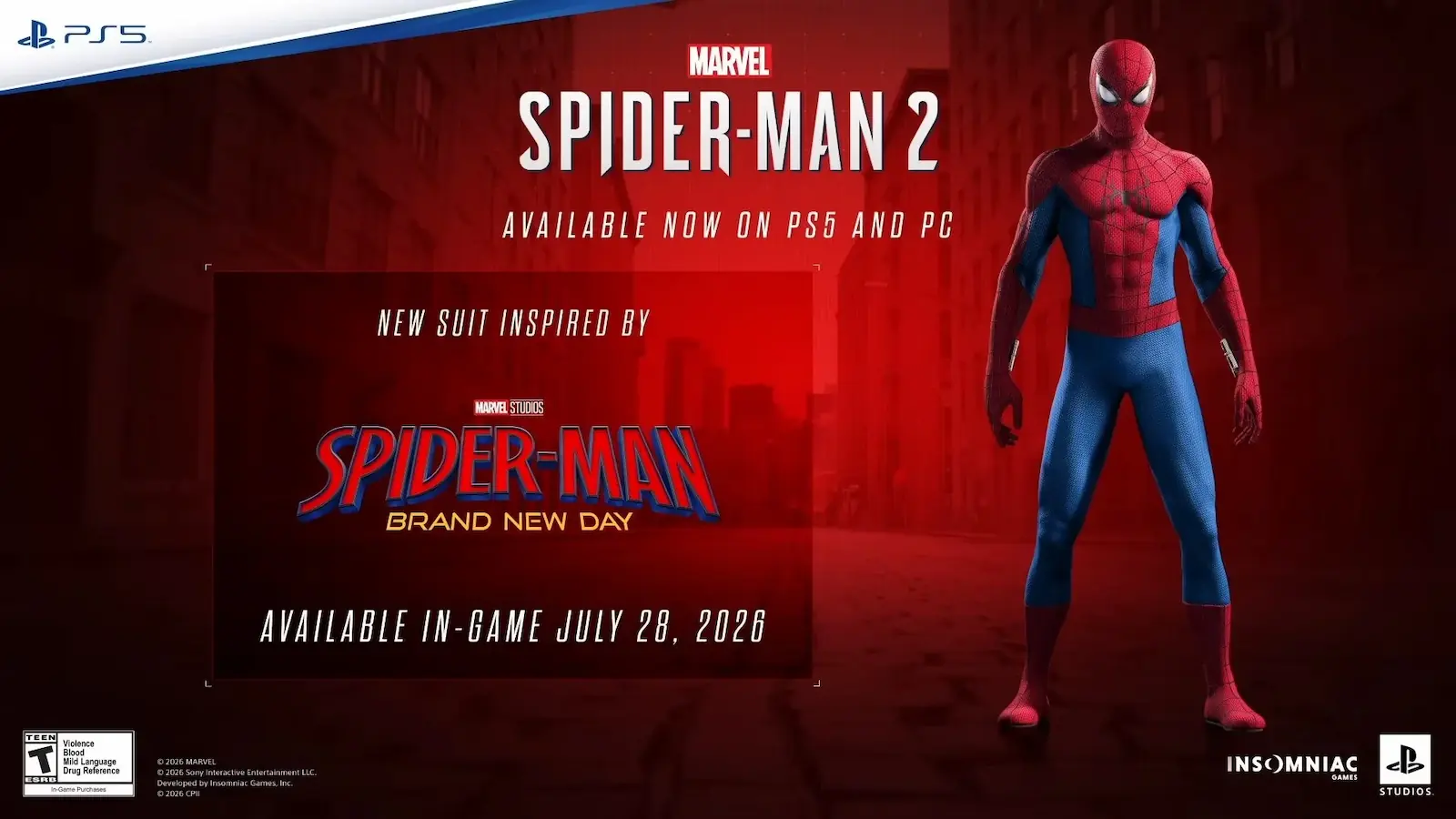 Fresh Start Suit Spider-Man Brand New Day Tom Holland