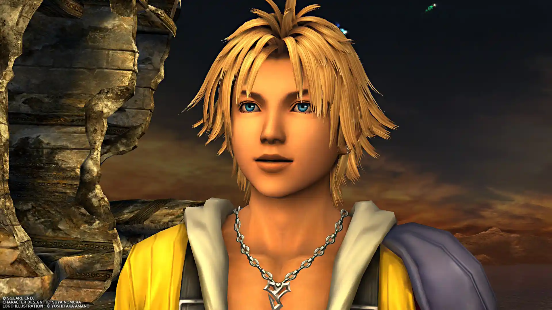 Primer plano de Tidus, protagonista de Final Fantasy X de Square Enix, en la remasterización para Switch 2