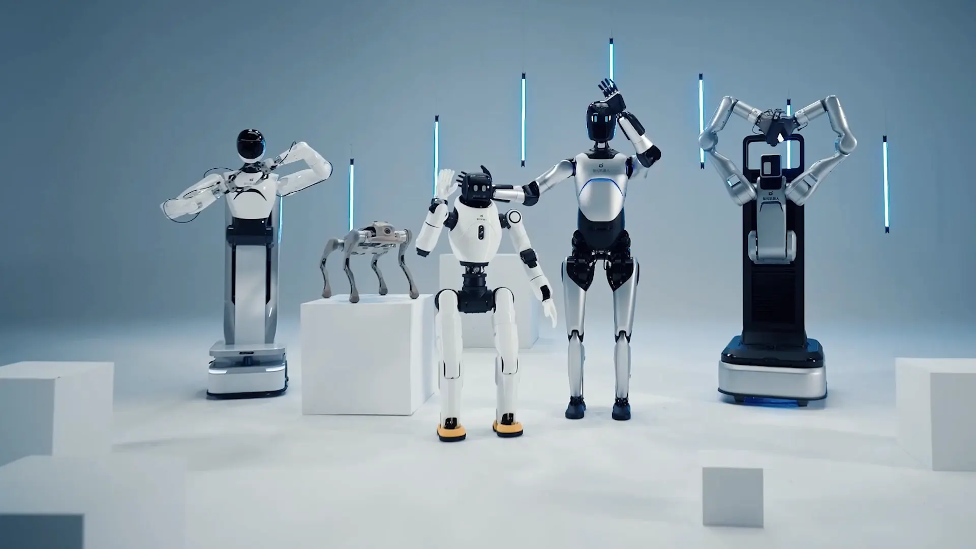 Línea de robots humanoides y cuadrúpedos de la china AgiBot, alcanzados por la prohibición de Estados Unidos