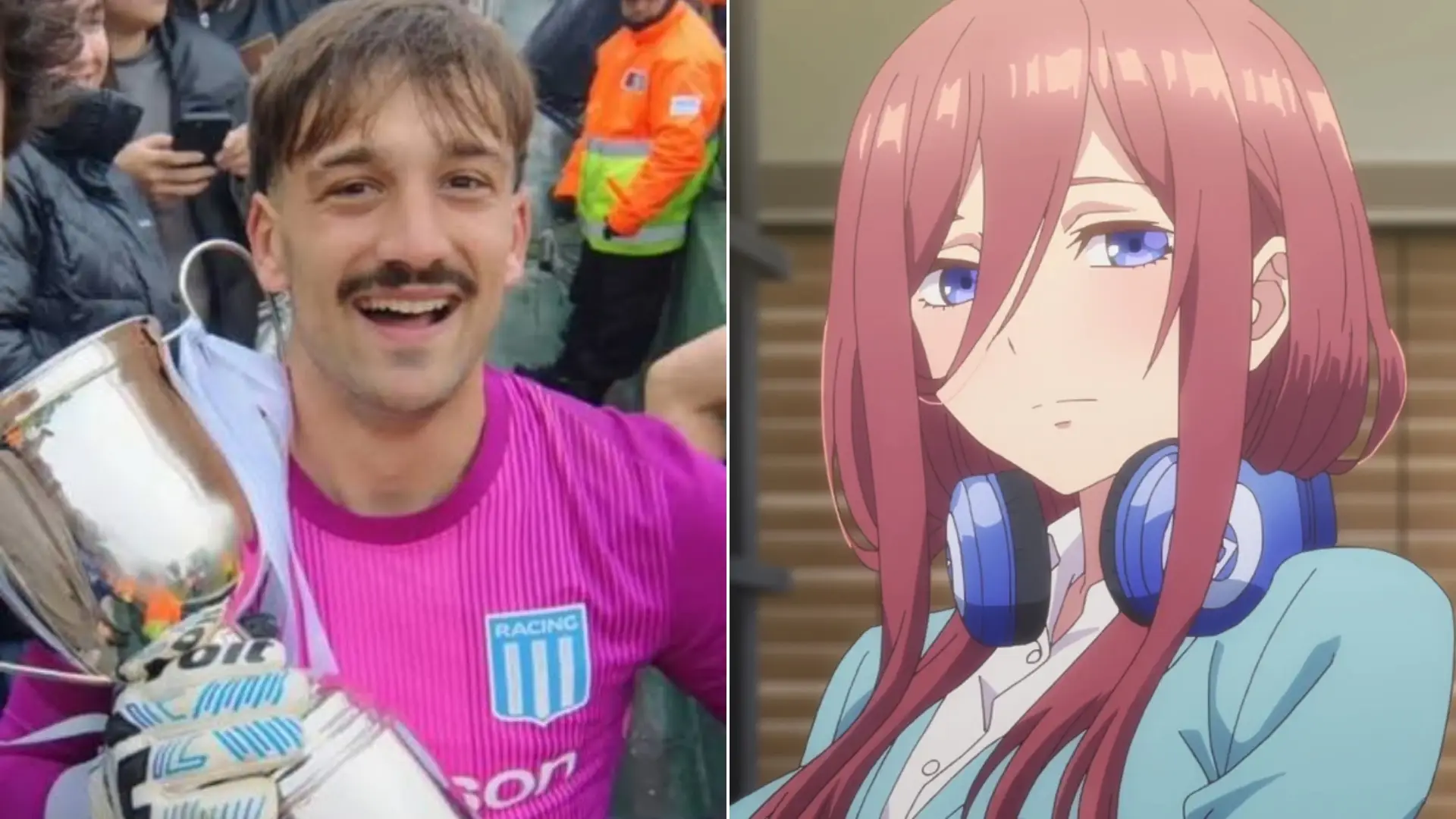 Lucio Latorre, el arquero de Racing que se hizo viral por sus referencias al anime